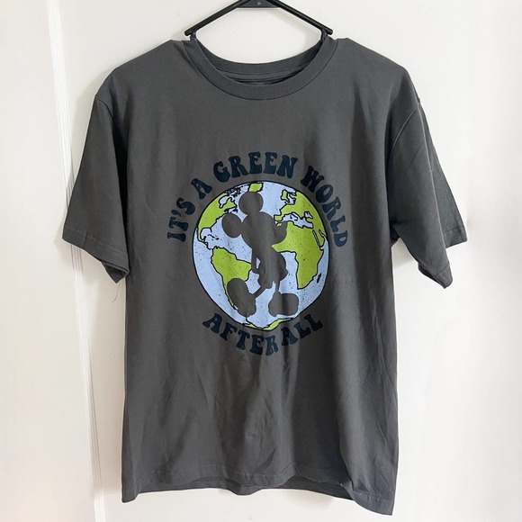 Disney Store Gray T-Shirt Mickey Mouse Silhouette Shirt - Picture 1 of 4
